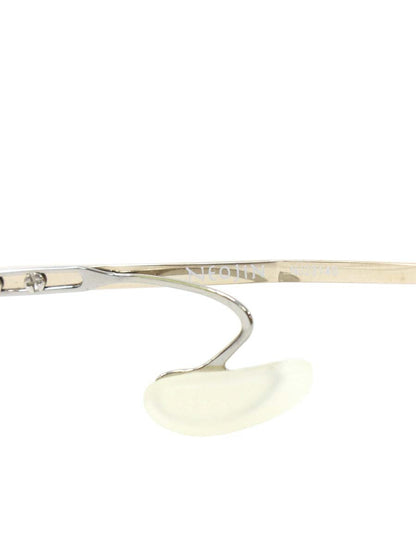 ネオジン NJ2314S メガネ ゴールド/ブラウン メタルフレーム ハーフリム スクエアシェイプ ノーズパッドレス ITSKW9QX72DW