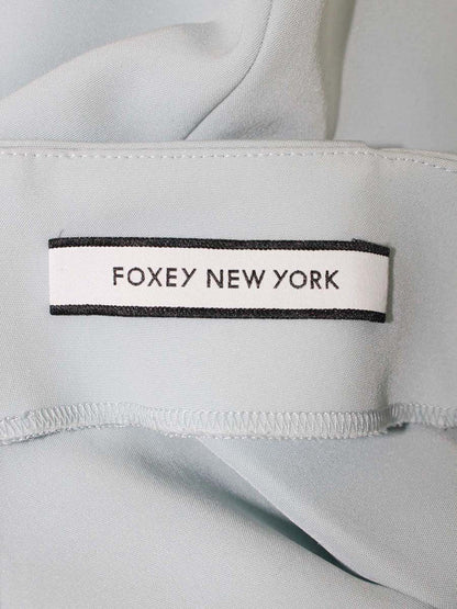 フォクシーニューヨーク イリプスフレアー 32461 スカート 38 ブルー ITYBTRO52V68