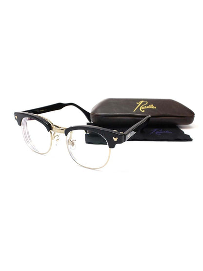 ニードルズ PAPILLON GLASSES - SAMUEL メガネ ブラック 跳ね上げ式 フルリム ボストン ITKUD85G7H6Q