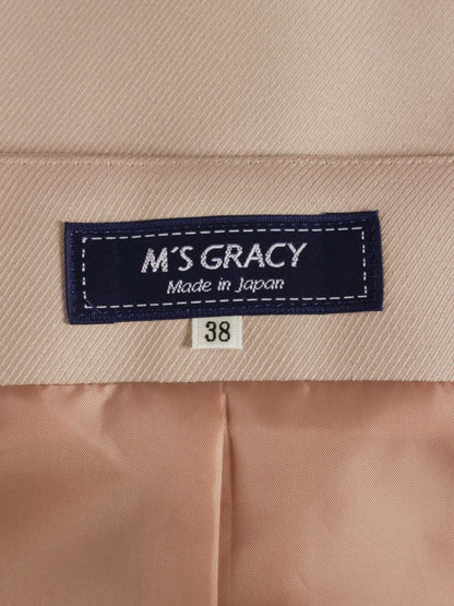 エムズグレイシー 411519 ワンピース 38 ピンク Ⅴネック ITXHJNI9IVZS