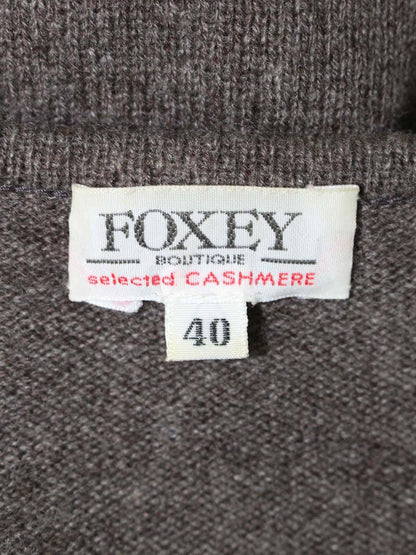 フォクシーブティック 22912 ニット 40 ブラウン カシミヤ ITPRQ9BC8IC8
