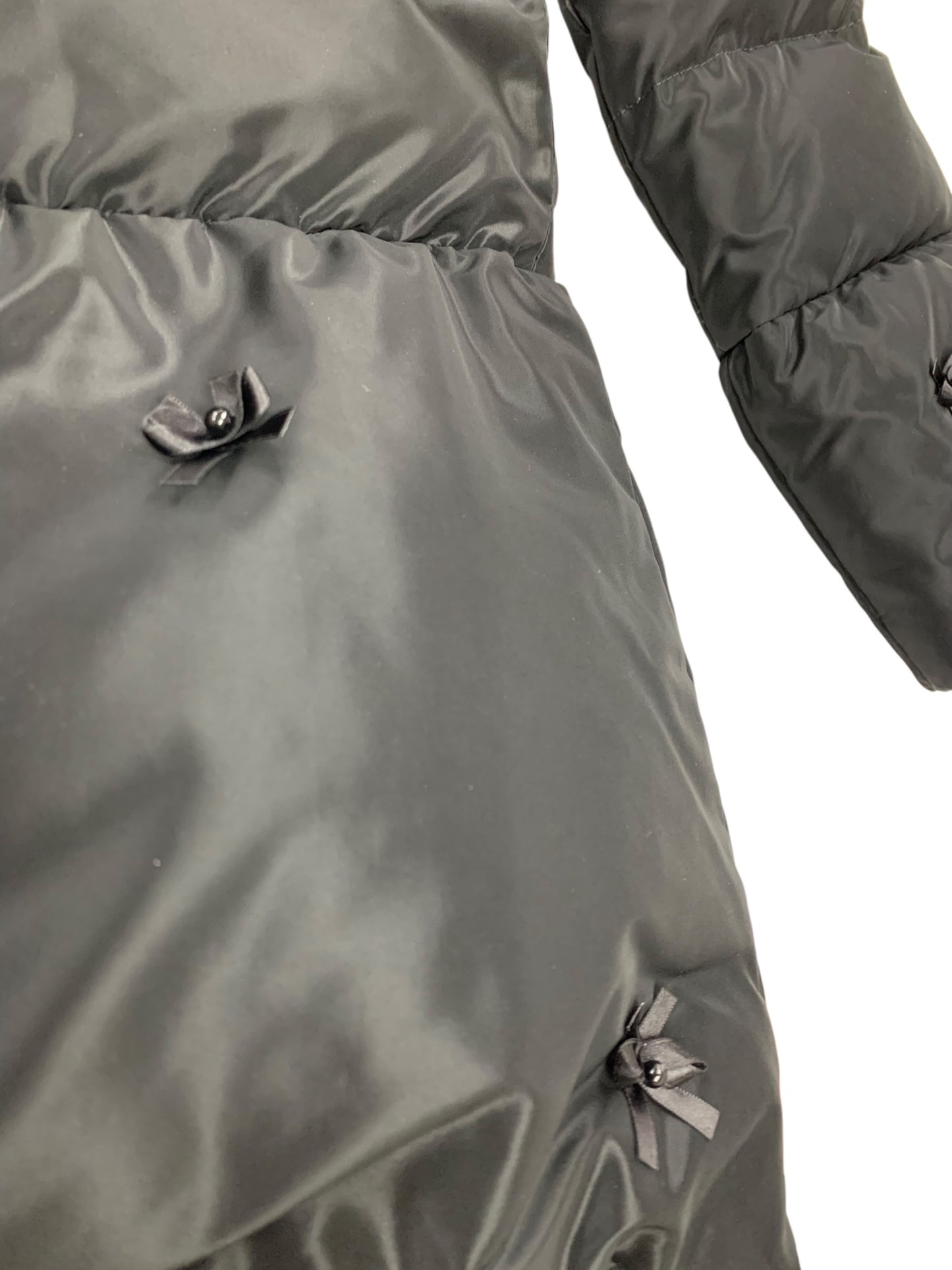 ハロッズ 11504011 ダウンコート 1 ブラック リボンモチーフ IT4KN3DDDBIW