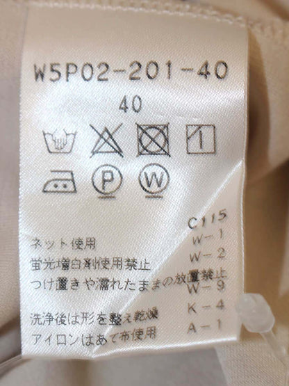 トゥービーシック W5P02-201-40 トップス チュニック 40 ベージュ ツゥートンカラー フリル IT6XOANFUHCO