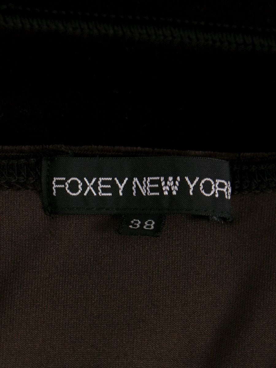 フォクシーニューヨーク 20225 トップス 38 ブラウン ベロア IT6163GM90GQ