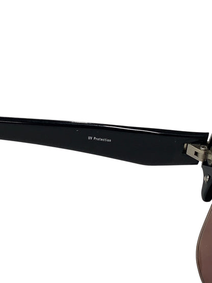 ヨウジヤマモト 52-4002 サングラス ブラック セルフレーム ハーフリム（ナイロール）ボストン ITU29897TZRE