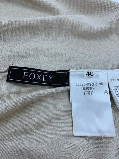 フォクシーブティック F・T Cardigan 39675 カーディガン 40 ベージュ ITXM8WO3VKTK