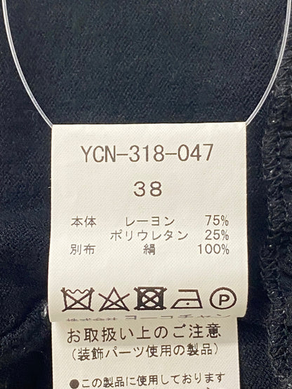 ヨーコチャン YCN-318-047 カーディガン 38 ブラック フリル ITTKOB0F7O7W