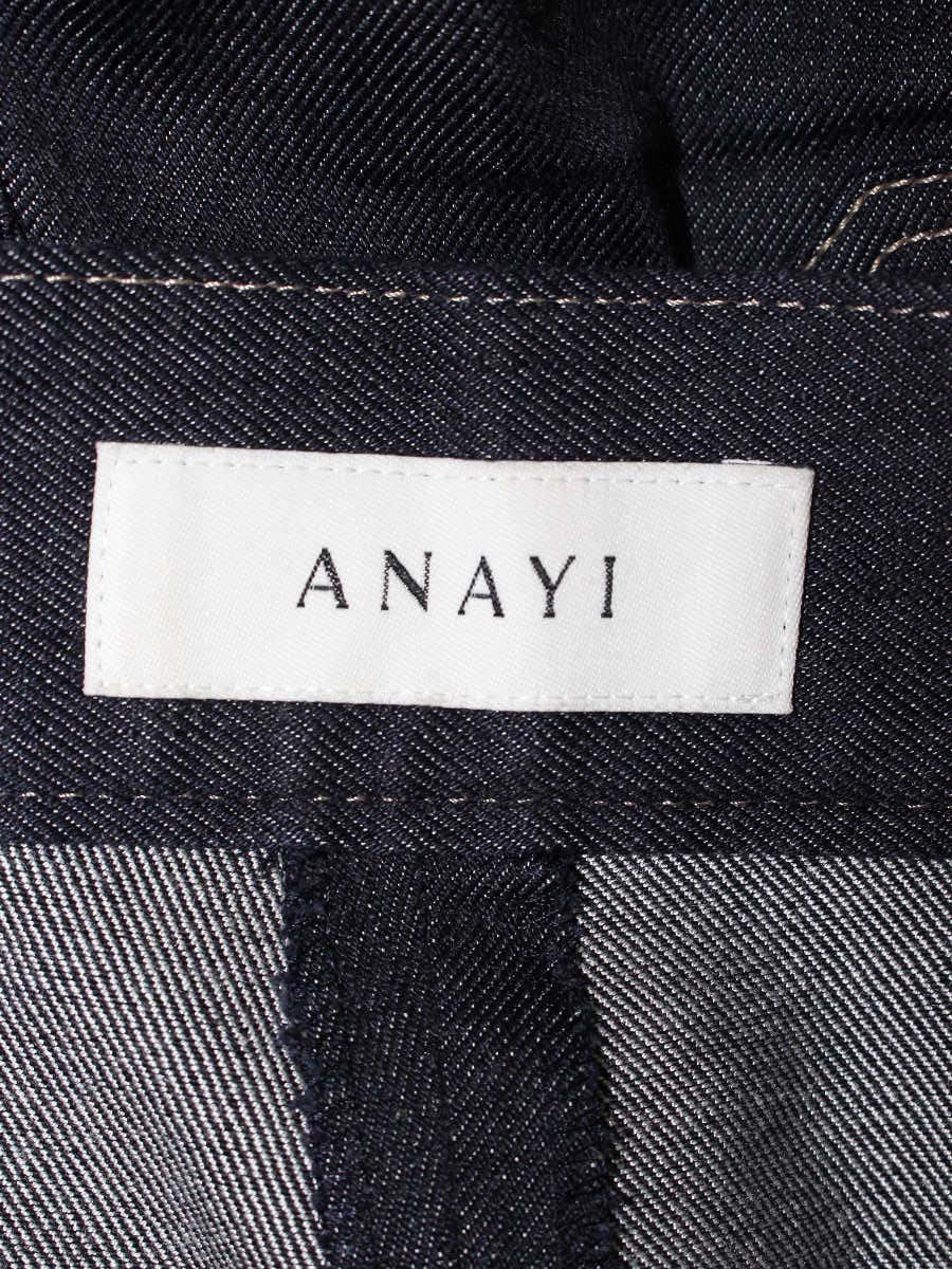 アナイ 1023271212066380 デニムパンツ 38 ネイビー ワイド ITSKE4C69K00 【SALE】