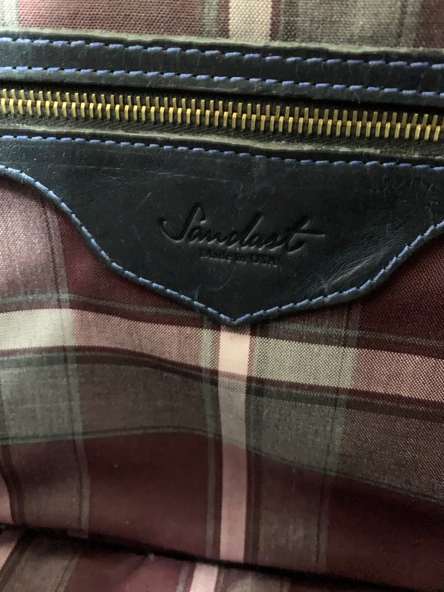 サンダスト モルペウス ブリーフケース ネイビー ビジネスバッグ レザー IT8DG6O6N328