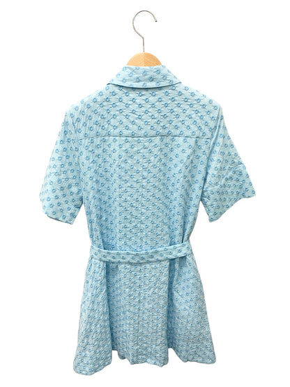 ケイトスペード ワンピース XS ブルー 刺繍 IT1CBRD0Y0X4