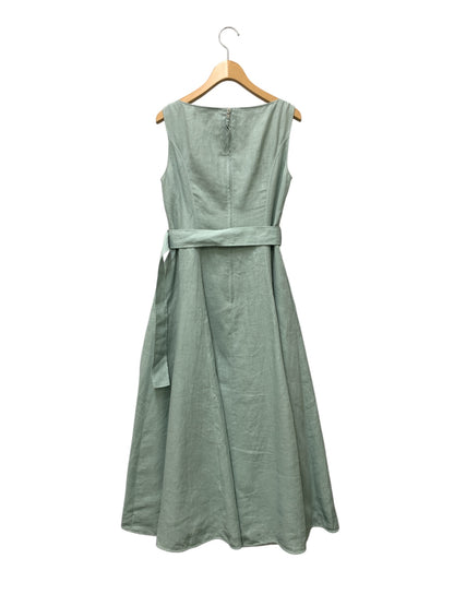 フォクシーブティック Marz Dress メルツドレス 43562 ワンピース 40 グリーン リネン 麻 ITPO8Q07E2U8