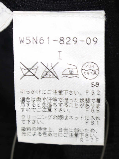 トゥービーシック W5N61 セーター 1 ブラック フリル ウール ITT8XJMW0NJ0