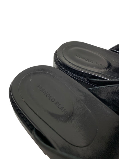 マノロブラニク STURLUSHANGI サンダル 38 ブラック ハンギシ ITMICIOS5RAS