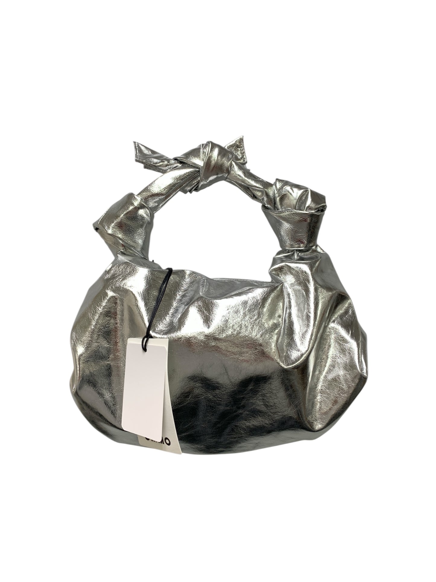 オーエムエムオー METALLIC KNOT LEATHER BAG 882621906101 ハンドバッグ シルバー ITTSSPUJUDAQ
