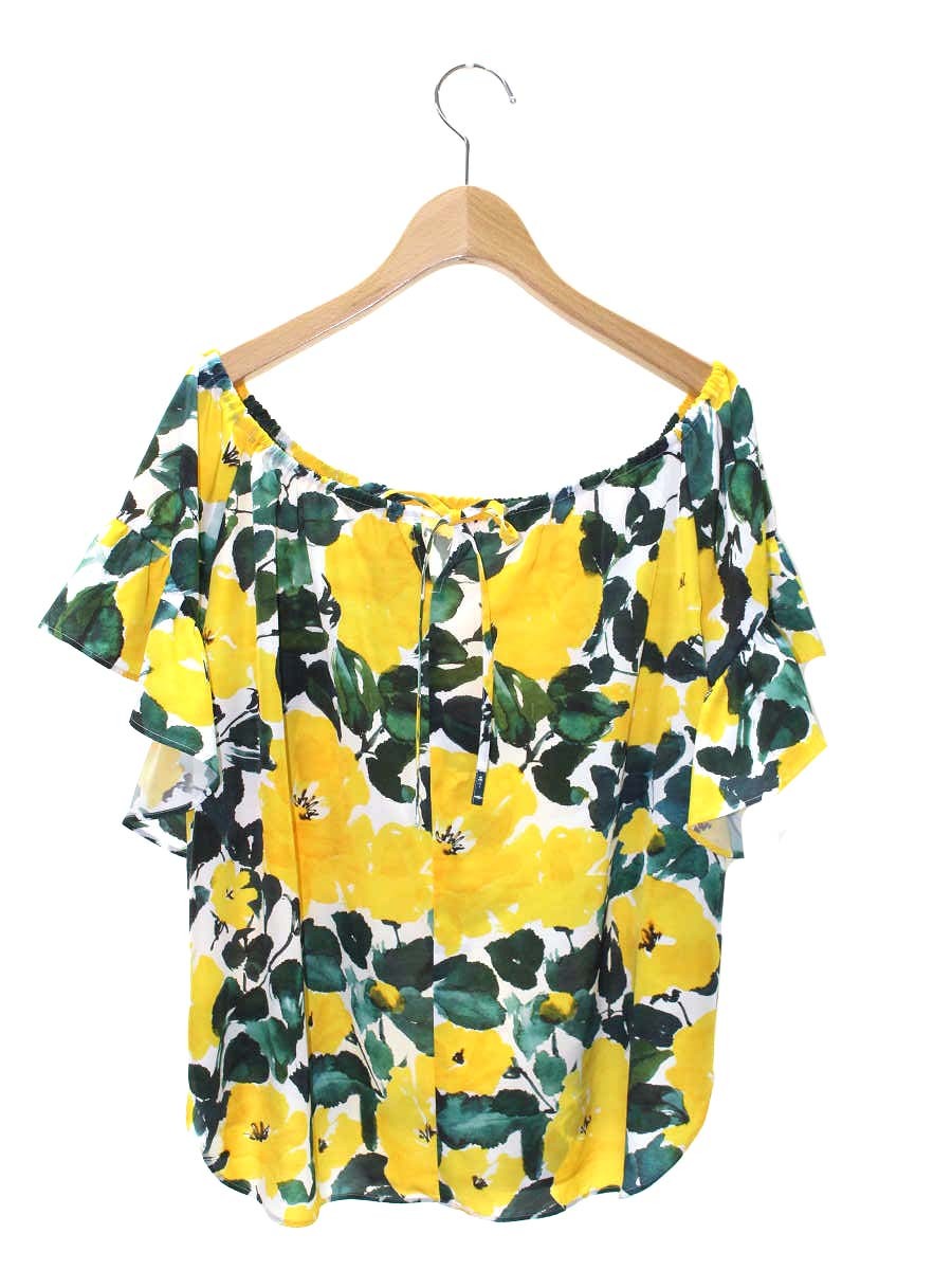グレースクラス ボタニカルドレープトップ 0221241146 36 イエロー IT1QG3XKT5X8 【SALE】