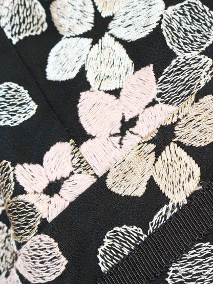 トッカ FIRST FLOWER ドレス OPTOLW0520 ワンピース 4 ブラック 刺繍 ITZW68ZGT66O