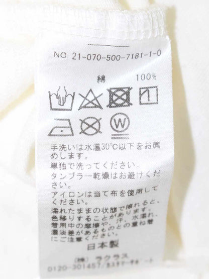 ドゥーズィエムクラス 21-070-500-7181-1-0 Tシャツ ホワイト ダメージ加工 ITSX7CC2Z4DI