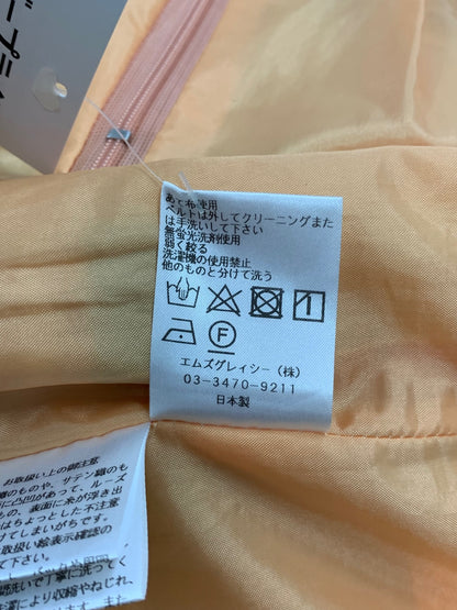 エムズグレイシー 311307 ワンピース 38 オレンジ チェック柄 バックジップ ITNFHXJH825C 【SALE】