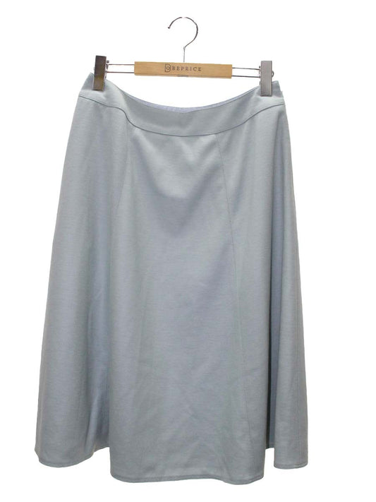 エムズグレイシー 217623 スカート 40 ブルー フレア ウール ITSL2275SKLC 【SALE】