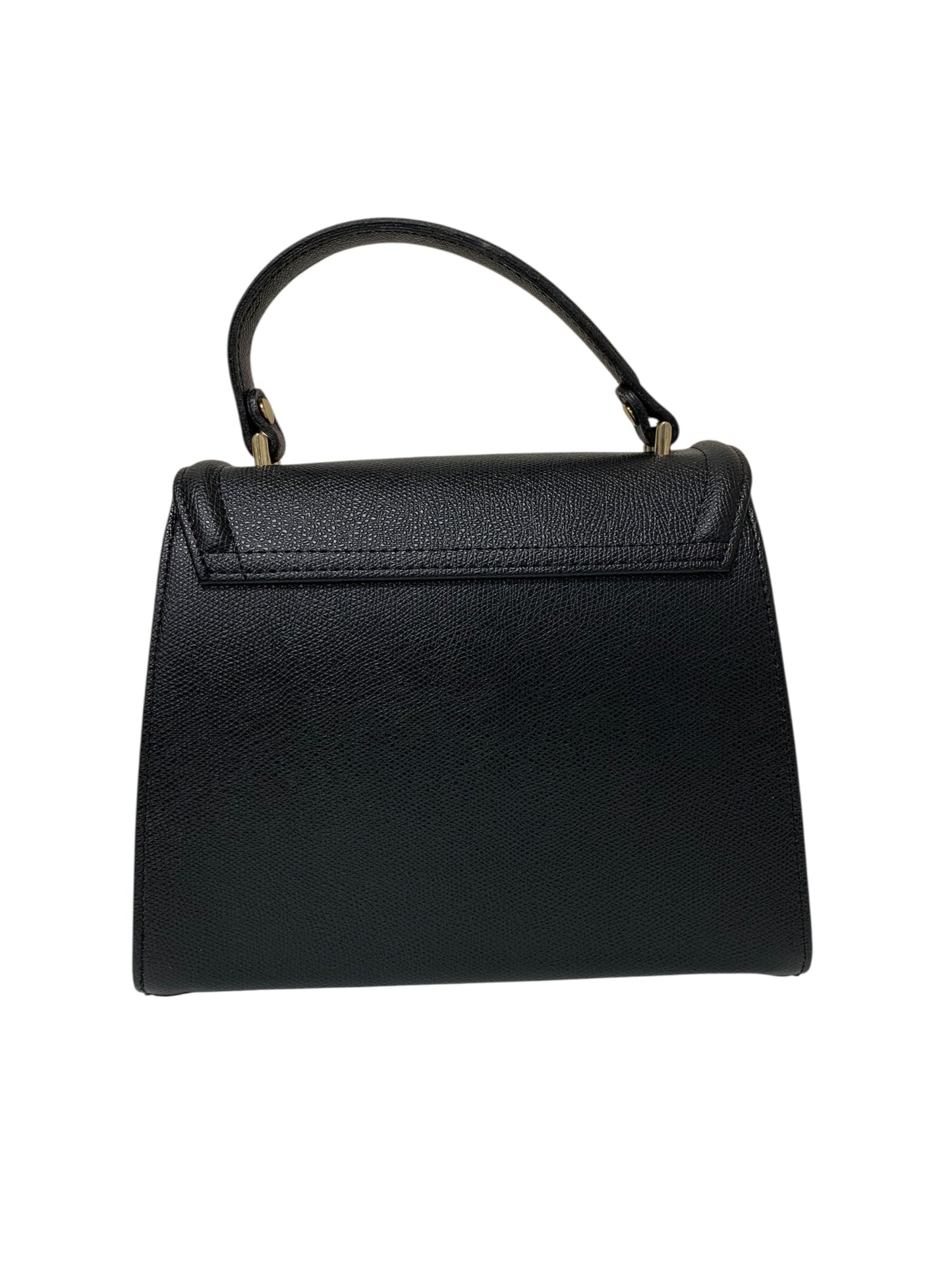 エムズグレイシー 674511 ハンドバッグ ブラック 台形 フラップ レザー 2WAY ITDDSYM4V9XH 【SALE】