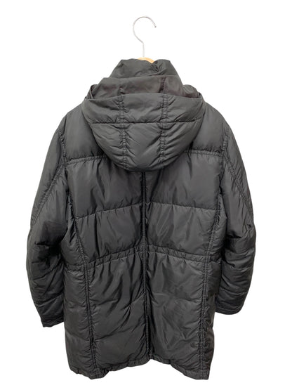 エポカウォモ M1F78-414-09 ダウンコート 46 ブラック フーディ ジップアップ ITED74DI1MAK