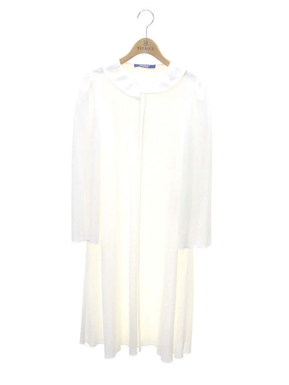 エムズグレイシー  ギャザー襟シアーケープ 414302 カーディガン 38 ホワイト IT3LWRWTI5HU