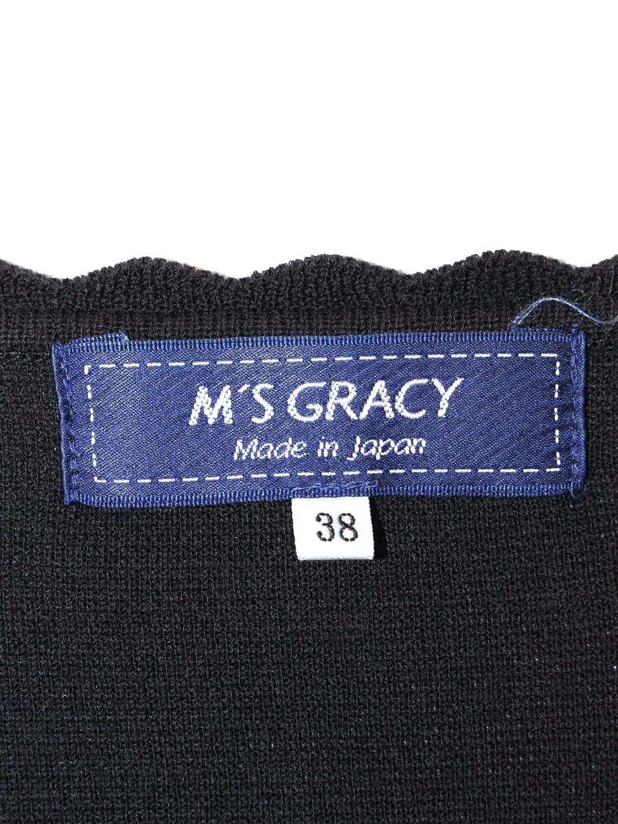 エムズグレイシー Scallop Bolero  918315 ボレロ 38 ブラック ITQYJL5JM18I