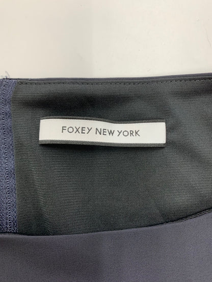 フォクシーニューヨーク Gardenia Tea Dress ガーデニアティ 41712 ワンピース 38 ネイビー IT6ZX8W4PPY8