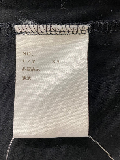 エムズグレイシー カットソー 38 ブラック ギンガムチェック パフスリーブ ITRL36C1IS8A