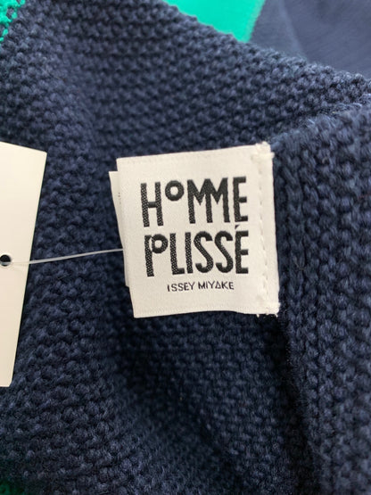 オムプリッセイッセイミヤケ HP12KN001 プルオーバー F グリーン コットン バイカラー ITWKQ30QI1ZE