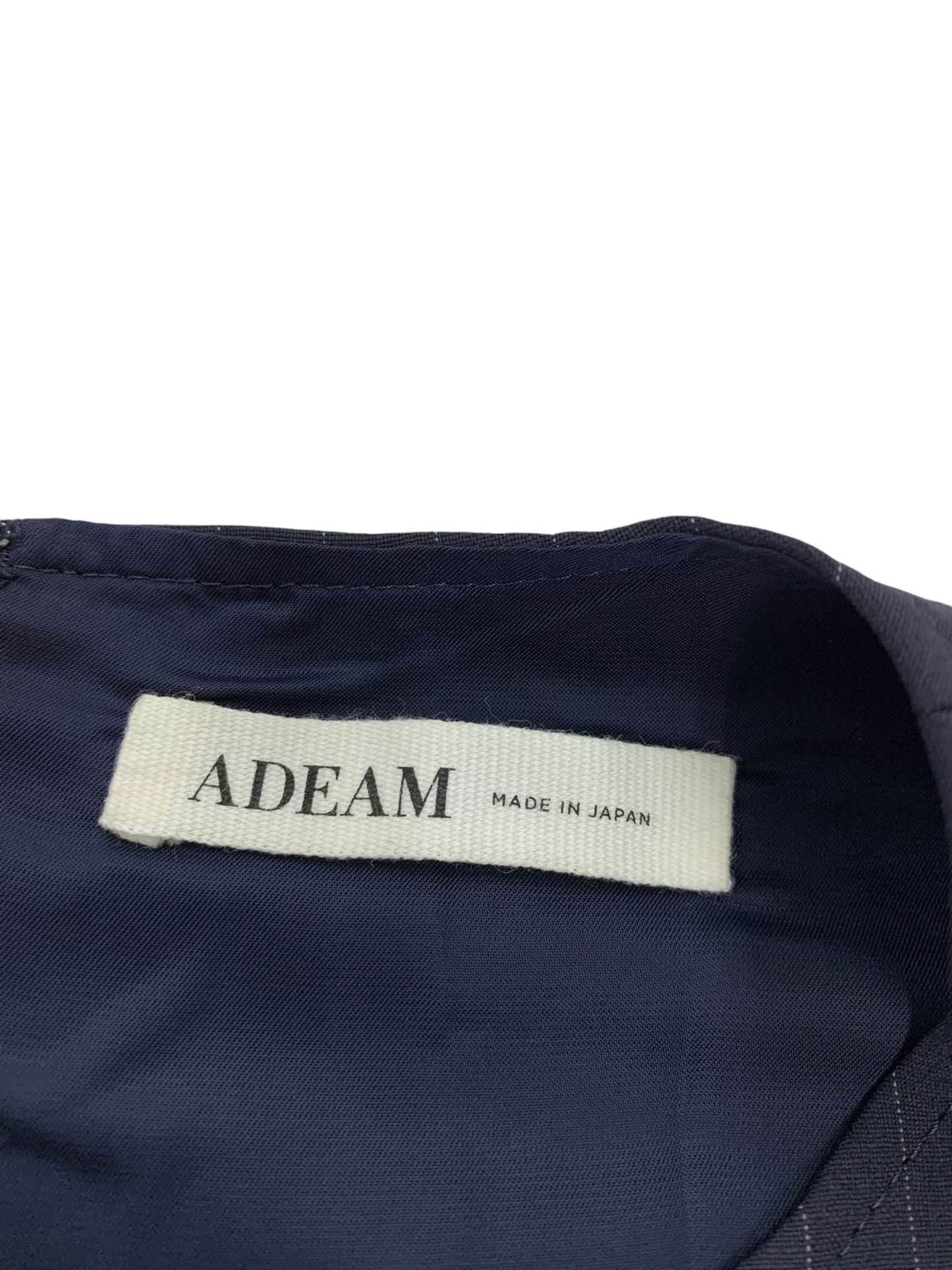 アディアム 42006 ワンピース ネイビー バックジップ ピンストライプ IT814B9F4GHS