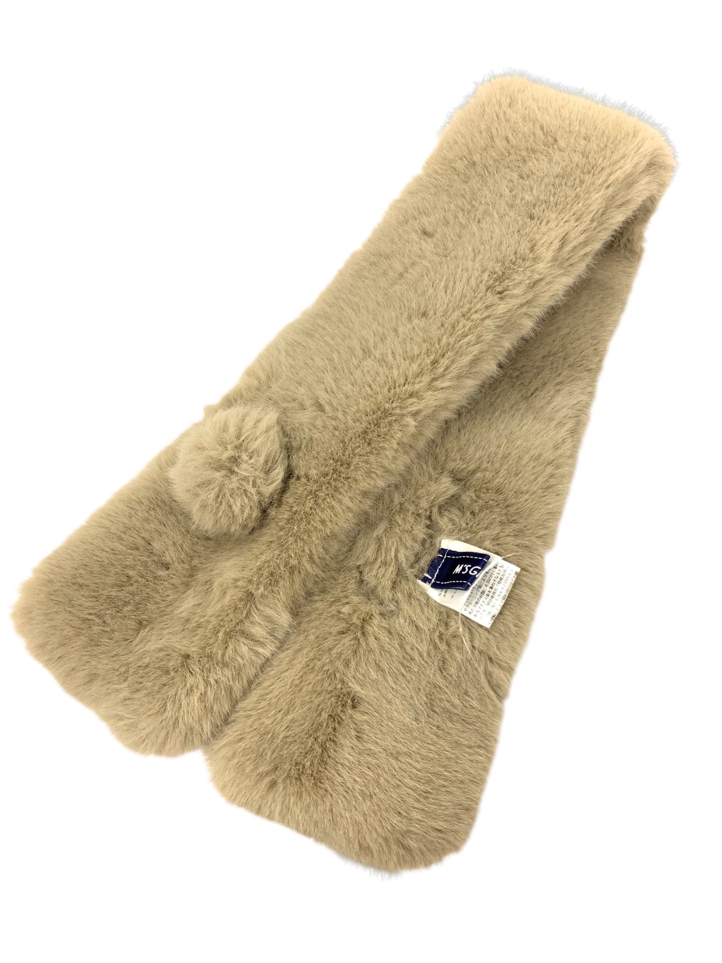 エムズグレイシー 296504 マフラー ブラウン ティペット フェイクファー フラワーモチーフ IT3MK7R4HNK2