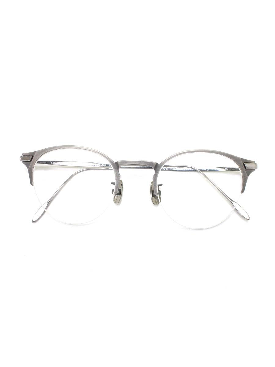 ユウイチトヤマ danny U-075 メガネ シルバー（COL.03 ） メタルフレーム ハーフリム オーバル ITBL67L3W5B4 【SALE】