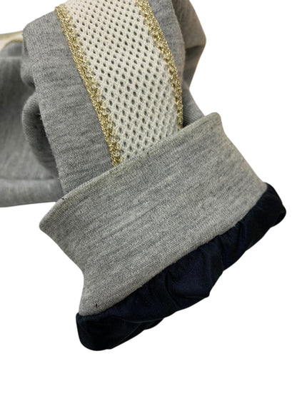 ヘルノ GC0018G コート 14A ネイビー 異素材ミックス フード 2way スウェット袖 ITMLD7U3LNYM