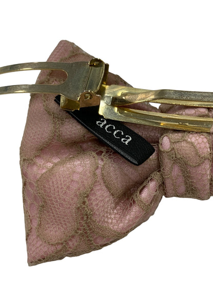 アッカ バレッタ ピンク ヘアアクセサリー リボンモチーフ ITXDL8QJWH2O