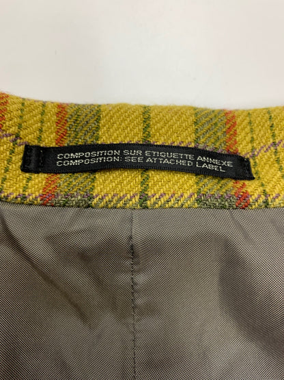 ヨウジヤマモトプールオム HG-J60-146 コート S イエロー チェック 96AW ITG45GW0QWEC 【SALE】
