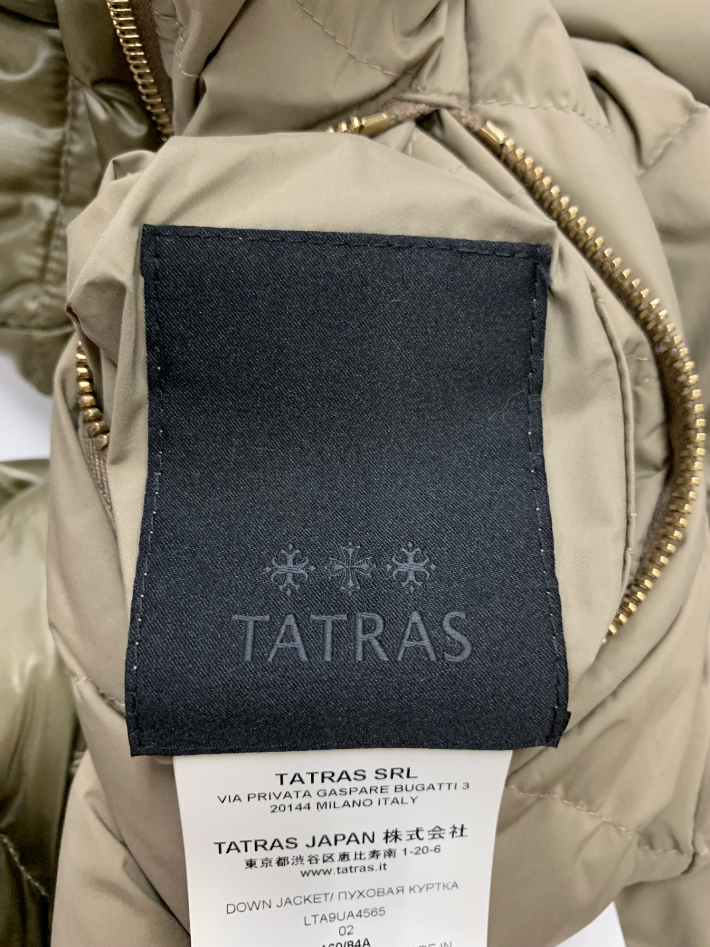 タトラス ラヴィアナ LTA9UA4565 ダウンコート 02 カーキグリーン ユナイテッドアローズ別注モデル リバーシブル ダブルジップ ITZZS9CD2TAD 【SALE】