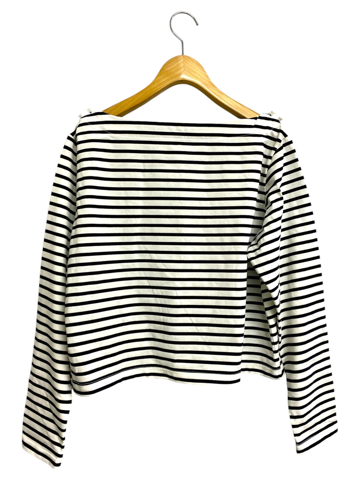 ロージーモンスター fish shell button border tops RMTB-1525S カットソー F ブラック/ホワイト 25ss ITHM44CHYEZS