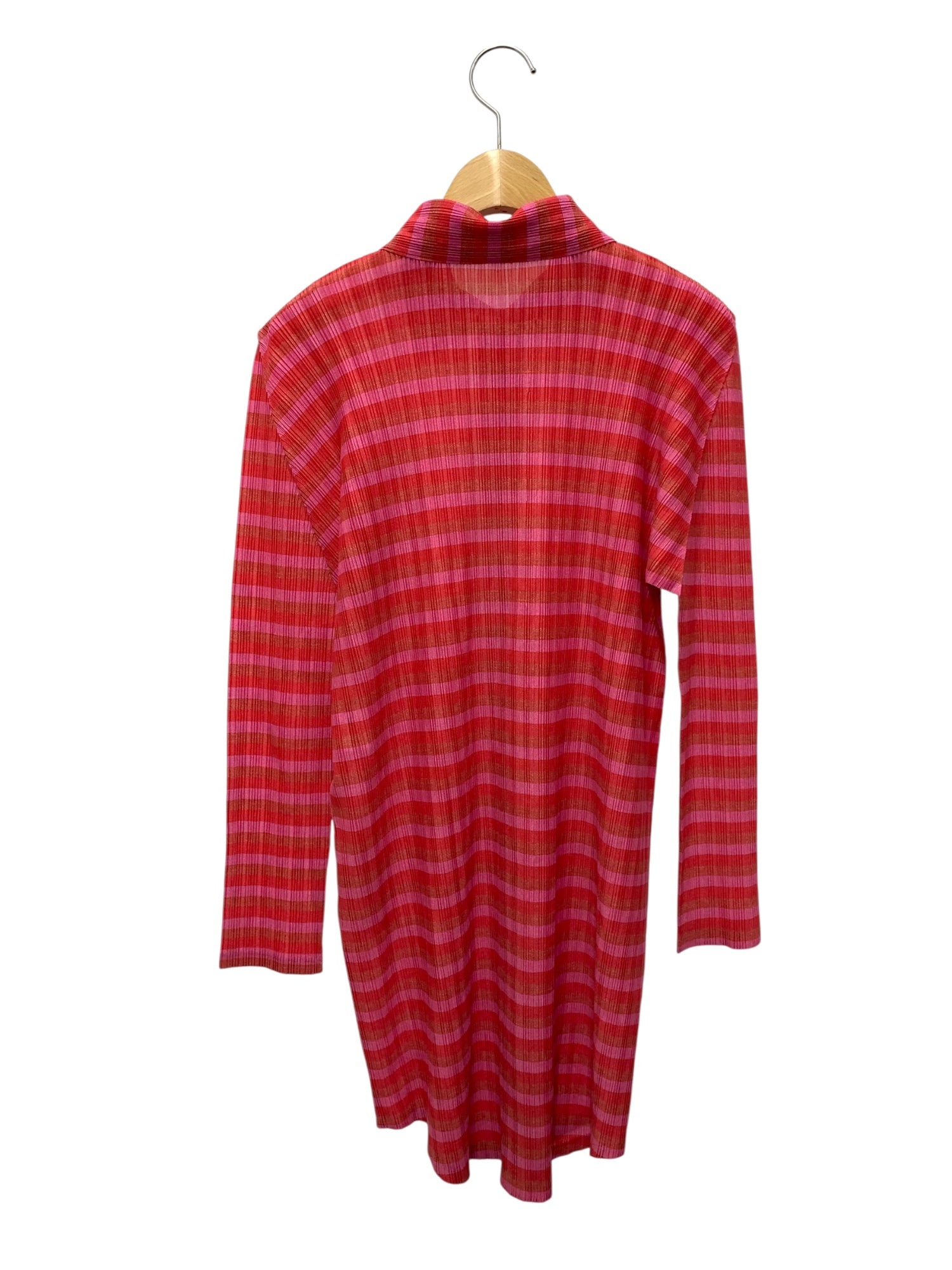 PLEATS PLEASE ストライプトップス PLEATS PLEASE イッセイミヤケ ストライプ トップス