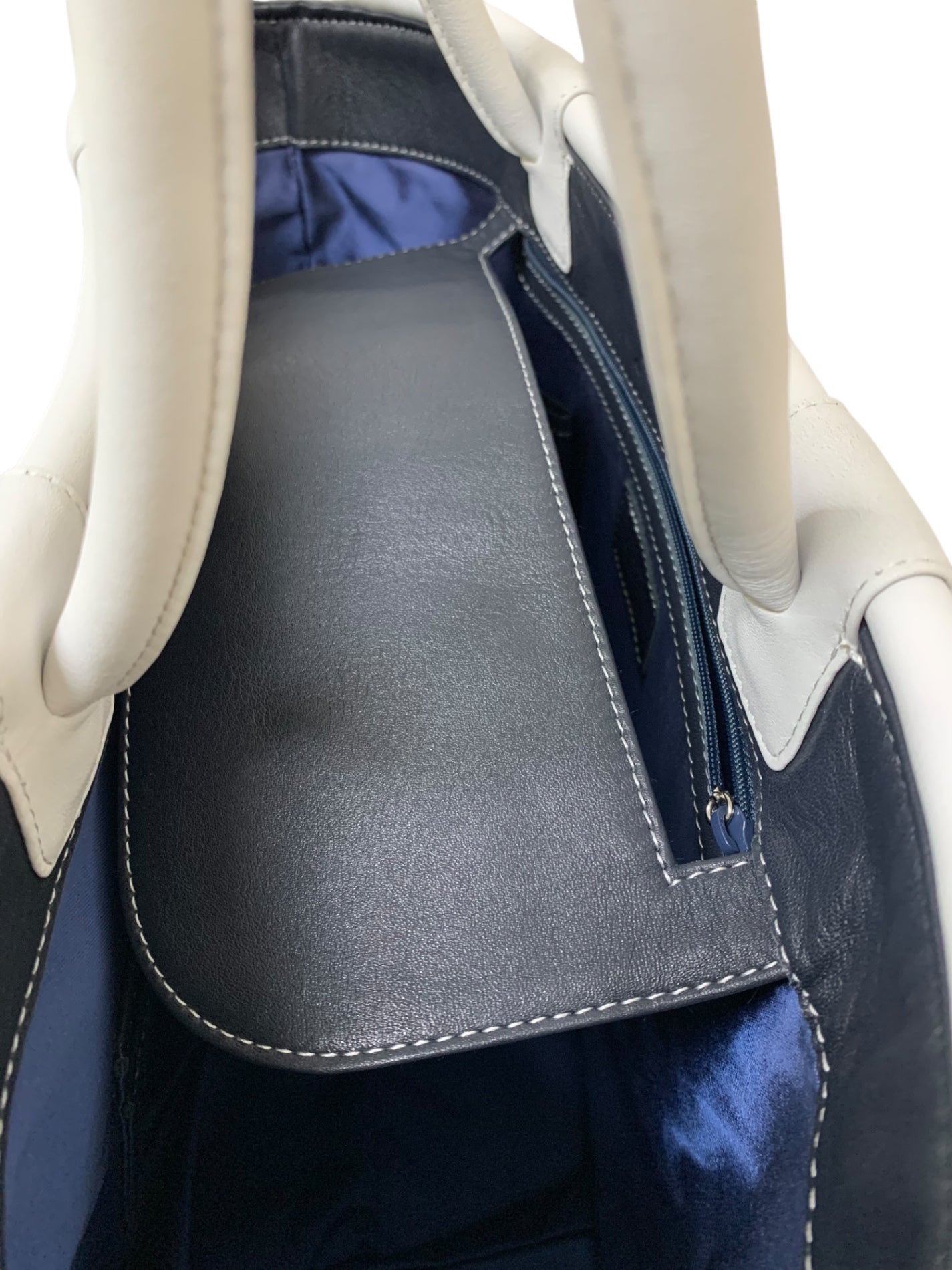 キタムラ トートバッグ ネイビー レザー バイカラー ITLRM2GAXYNU