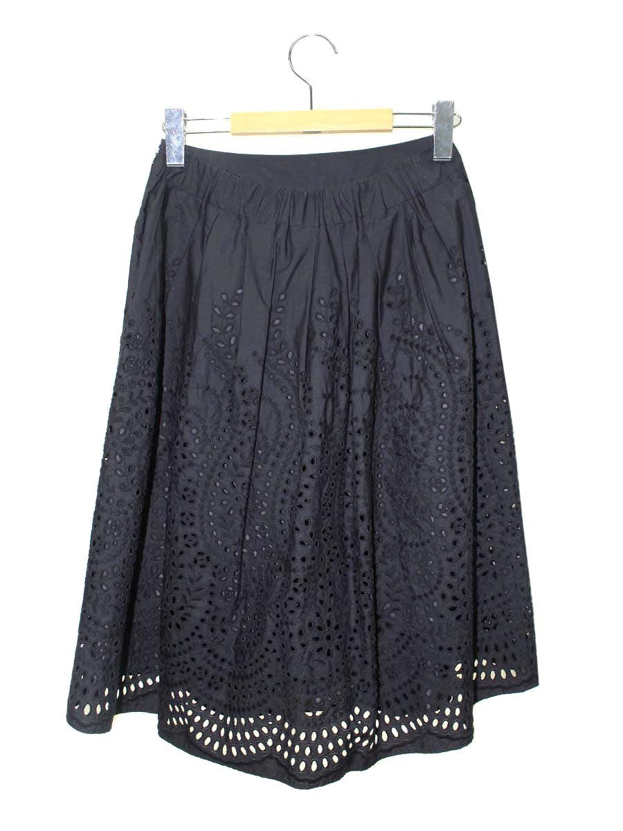 トゥービーシック W5S15-781-09 スカート 40 ブラック フレア ITKTX0NER8TM 【SALE】