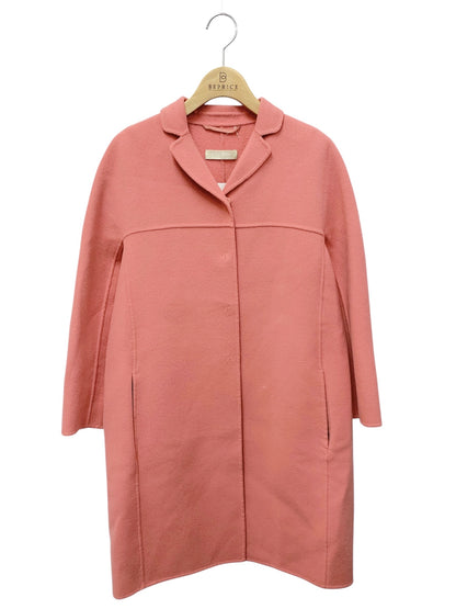 エスマックスマーラ 90860969 コート 38 ピンク 衿付き IT7WMN5MASK8