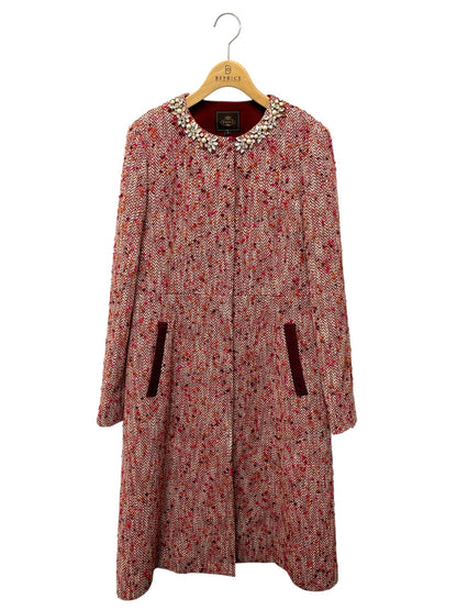 トッカ GINA コート COTOIA0300 4 レッド GIOLICA社 ツイード ITPFCL8SC75W
