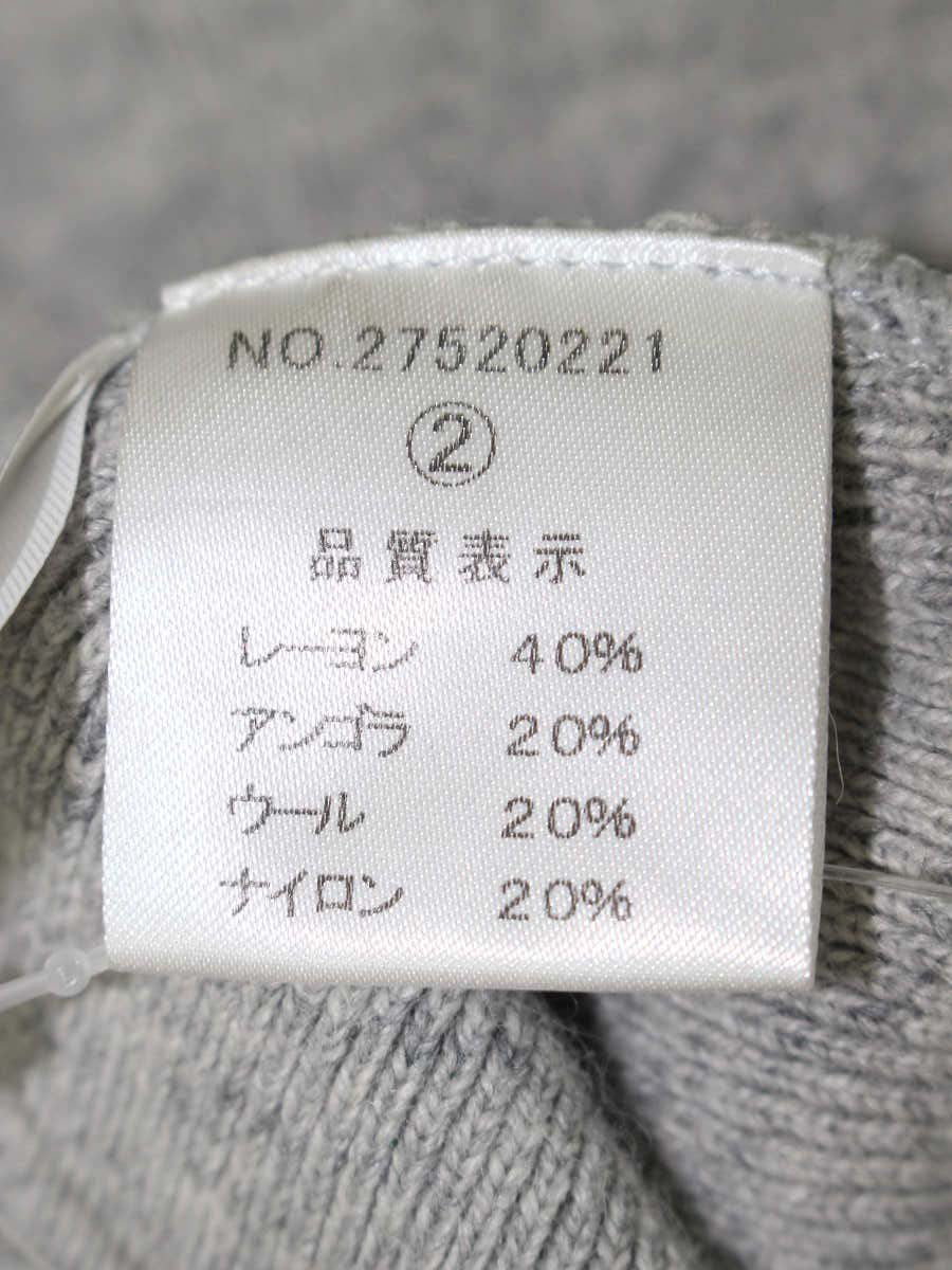 エリザ 27520221 ニットトップス 2 グレー タートルネック ITN90HS484I8