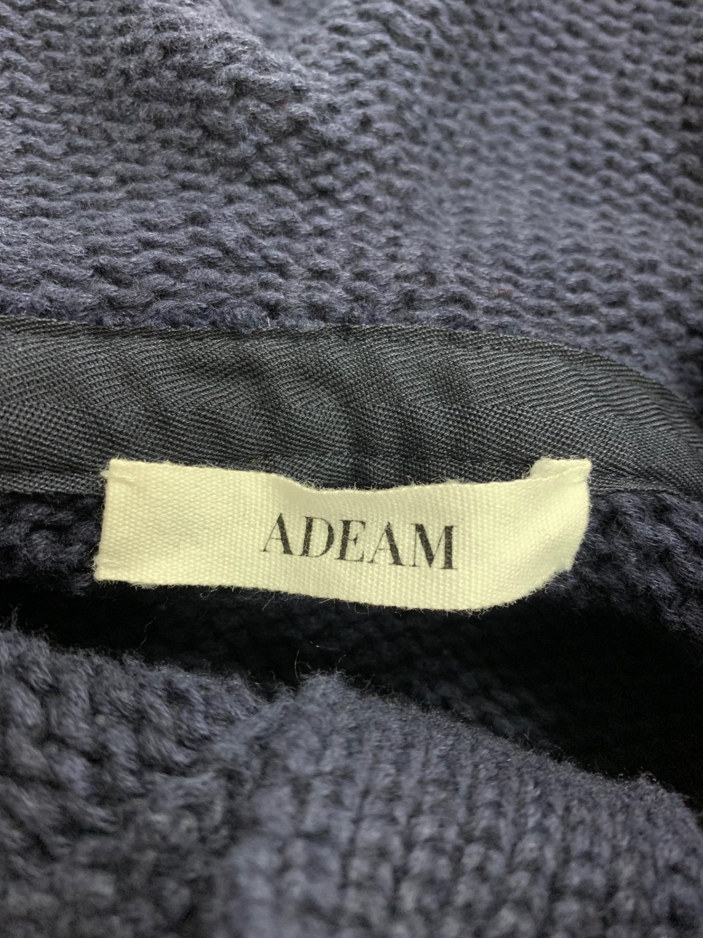 アディアム Adeam x Carolyn Murphy Sora Hoodie 43081 パーカー S ネイビー ニット ITHXX1L9PJXY