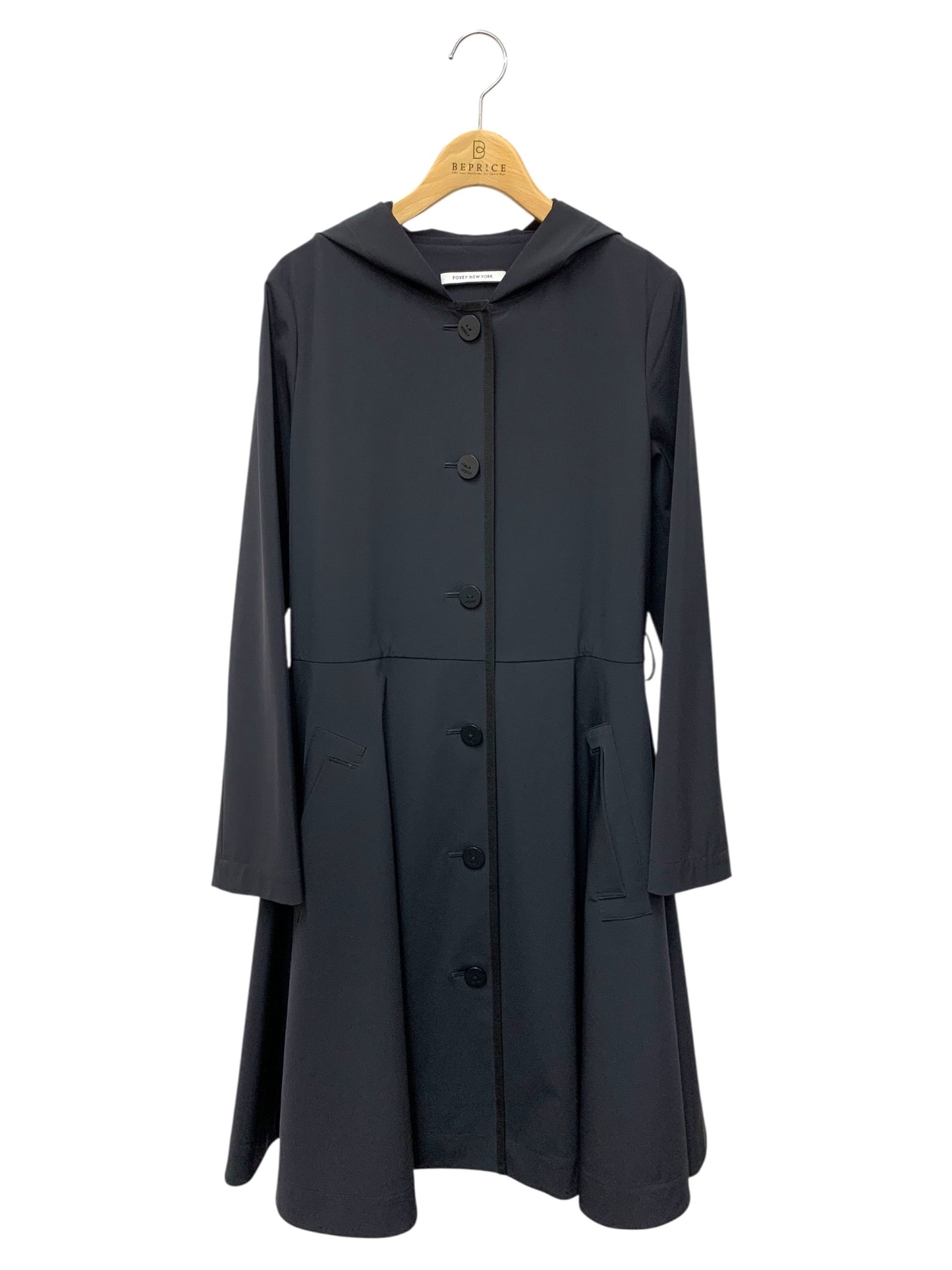 フォクシーニューヨーク コート Rainy Fit and Flare 34807 38 ネイビー ITPQGQVN3YSW