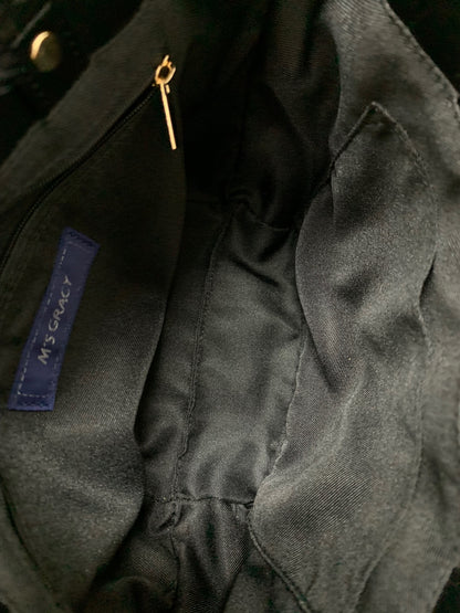 エムズグレイシー ハンドバッグ ブラック フェイクファー パール 2WAY IT3TLYXBQG14