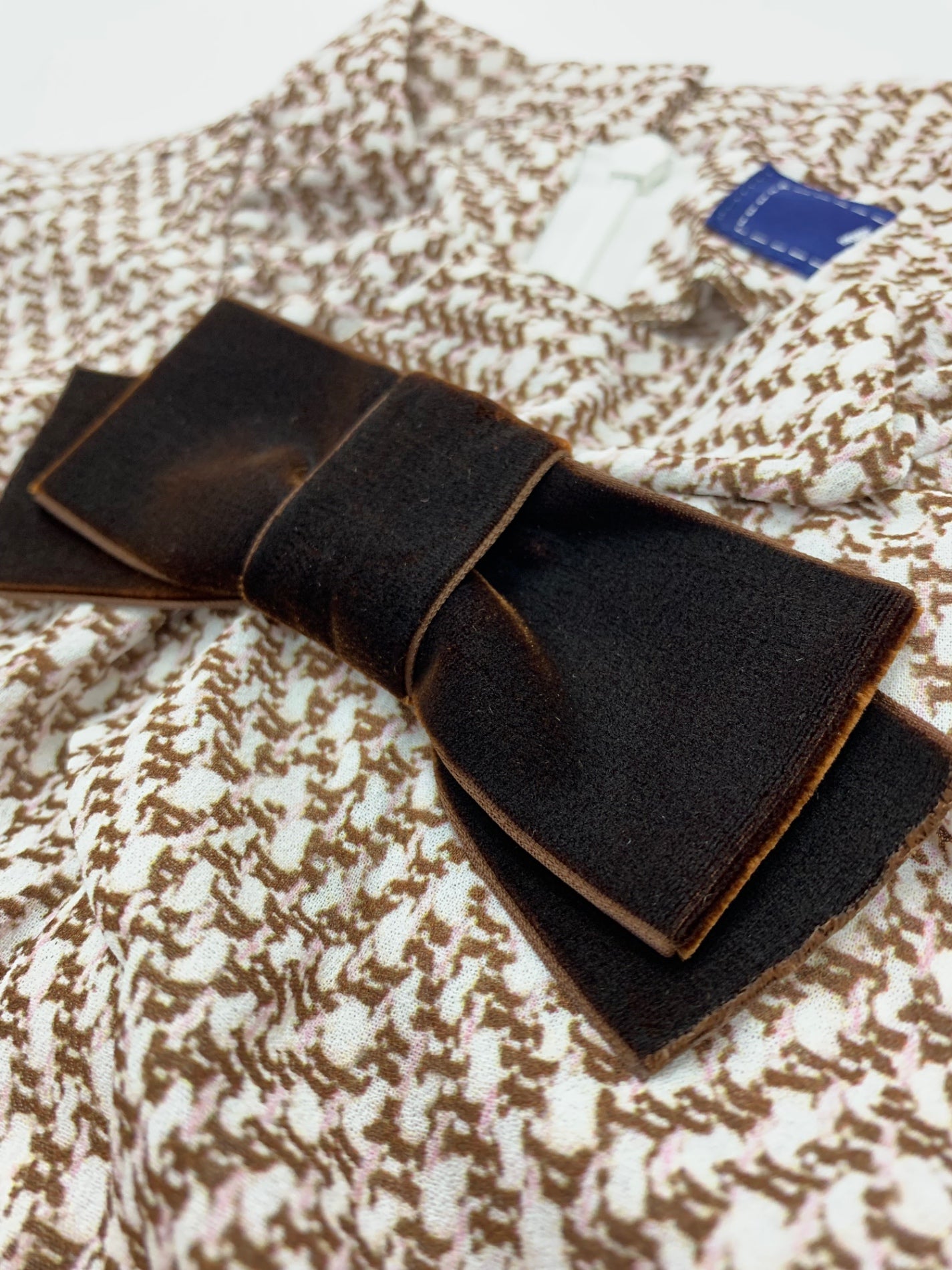 エムズグレイシー 910504 シャツ ブラウス 38 ブラウン ベロアリボン ハイネック IT38SKWAH7YM