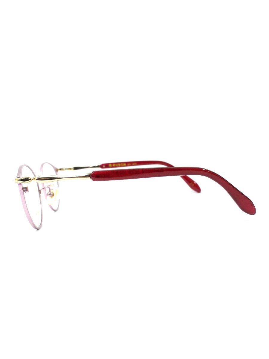 中村勘三郎 KN-2651 メガネ ピンク/パープル メタルフレーム フルリム オーバルシェイプ ITIWNVMN2WPC