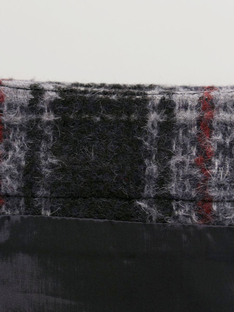 マックスマーラ RN73136 スカート 36 グレー チェック柄 ウール混 IT1Y3ADZ9IQ8 【SALE】